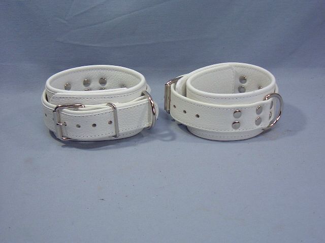  sale-24zk 白色・腕枷５０／３０Ｎ（金具＝ニッケル）    （金具＝ニッケル） 